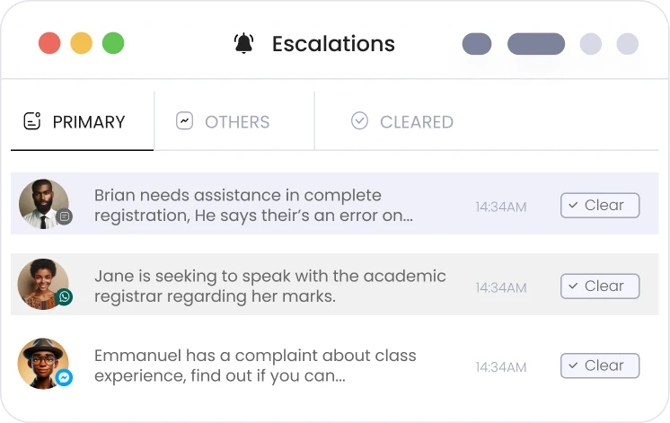 AI Escalations and Notifications