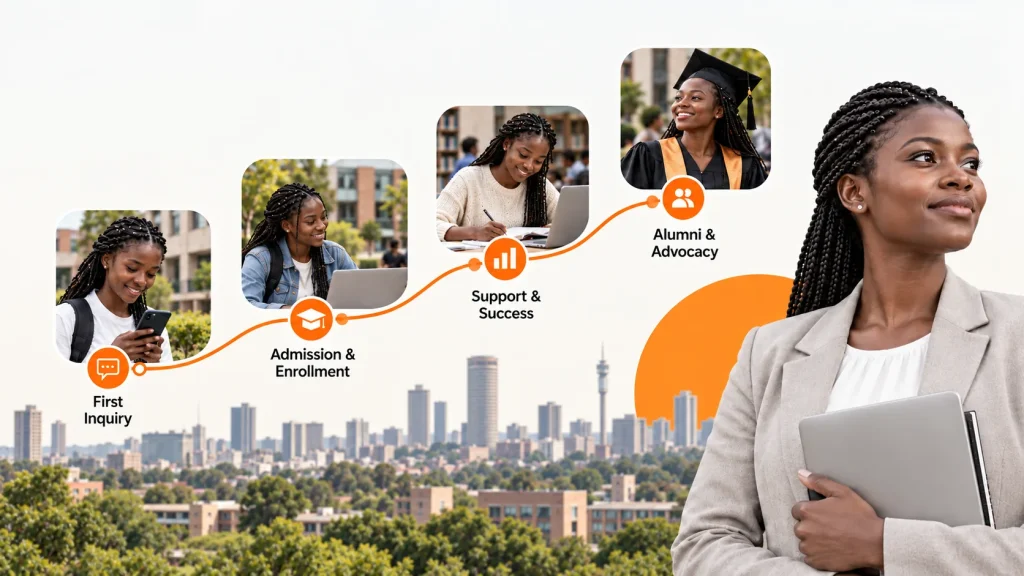 Neexa AI student relationship journey across the lifecycle in South Africa